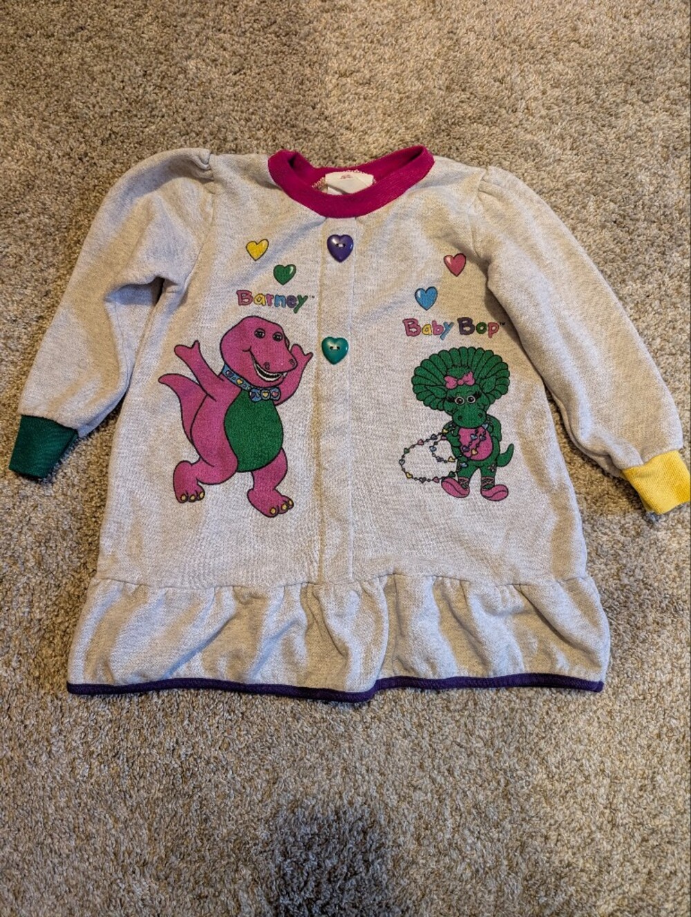 Vintage Barney and Baby Bop Sweatshirt (Size 3T)